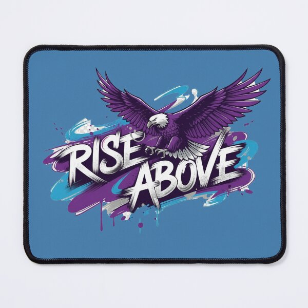 Item preview, "Rise Above" Purple Eagle Art designed and sold by InkWeaveShop.
