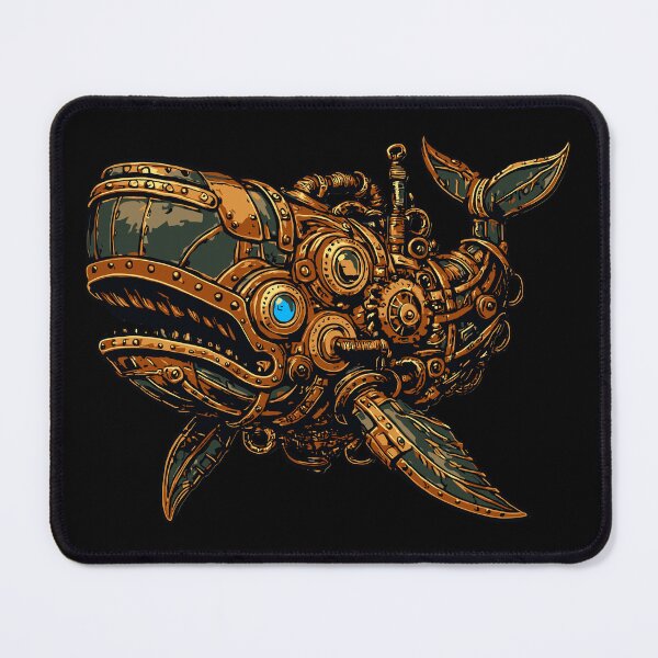 Item preview, Steampunk Mechanical Whale – Brass Cyber Whale designed and sold by SeoulInkSoul.
