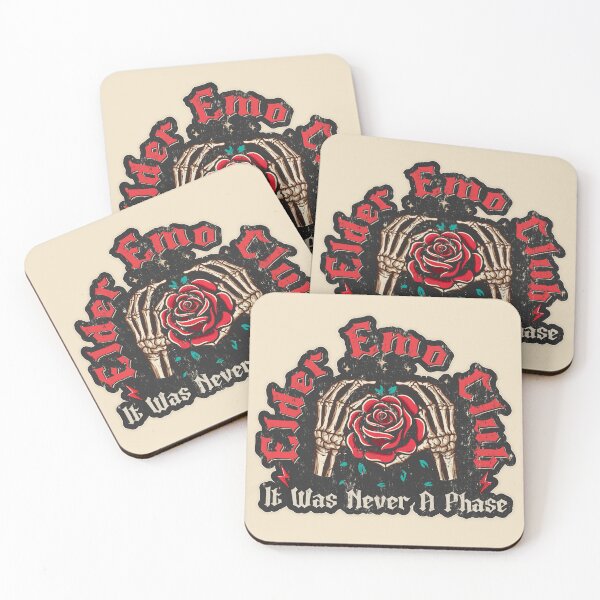 Item preview, It Was Never A Phase Elder Emo Sticker – Skeleton Hand Rose Gothic Aesthetic designed and sold by Pingestre.