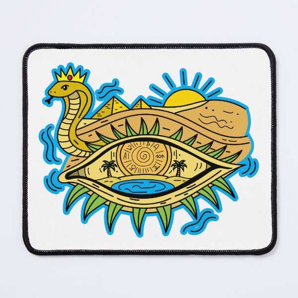 Item preview, Cartoon Style Mystic Desert Egyptian Eye designed and sold by Brainstorming99.