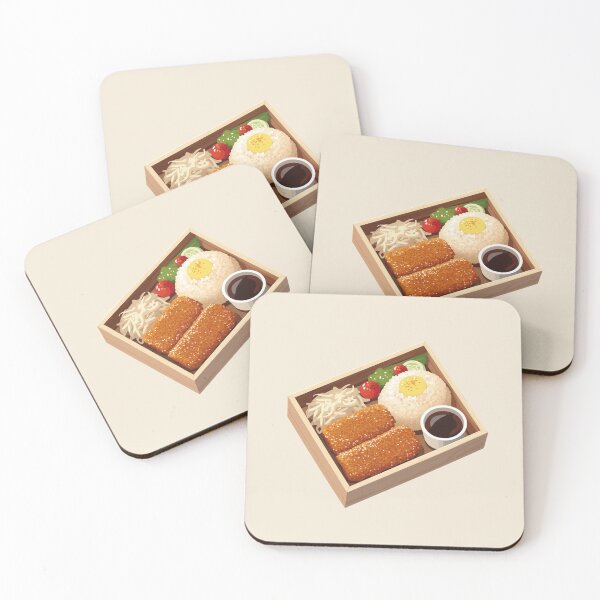Item preview, Japanese Tonkatsu Bento Box Illustration designed and sold by loccotown168.