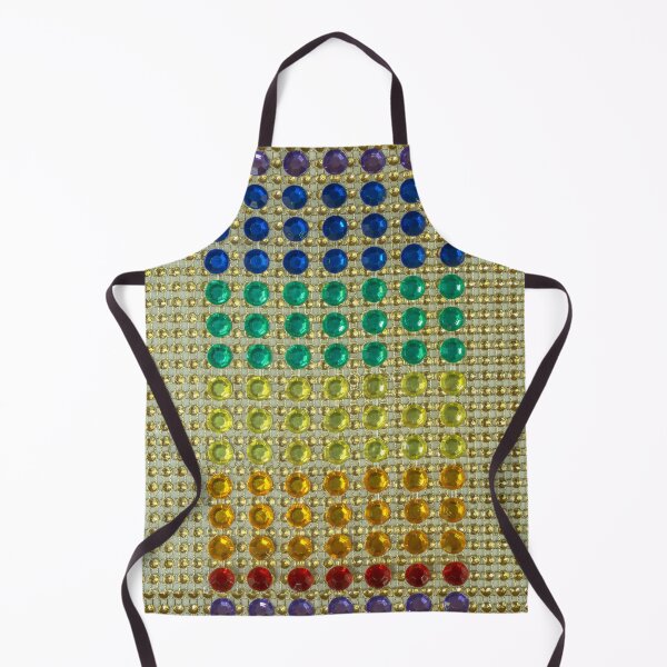 Aperçu de l'œuvre Strass colorés sur grille dorée créée et vendue par MYTOPSHELF.