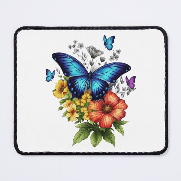 Item preview, “Spring Awakening: A Butterfly in a Field of Flowers” designed and sold by CHRIST5000.
