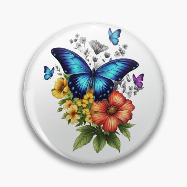 Item preview, “Spring Awakening: A Butterfly in a Field of Flowers” designed and sold by CHRIST5000.