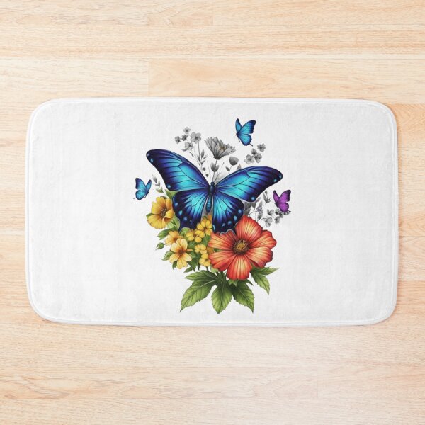 Item preview, “Spring Awakening: A Butterfly in a Field of Flowers” designed and sold by CHRIST5000.