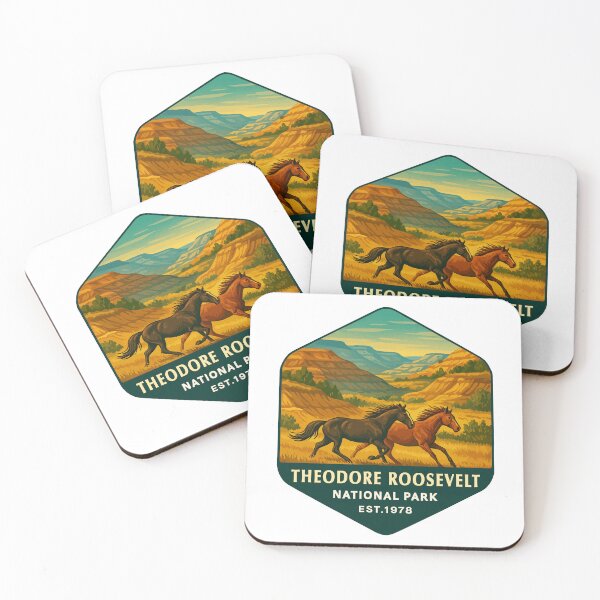 Item preview, Pegatina del Parque Nacional Theodore Roosevelt designed and sold by Ismeal Von.