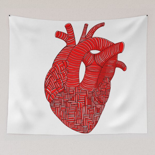 Item preview, Abstract Red Anatomical Heart designed and sold by mikemike33.