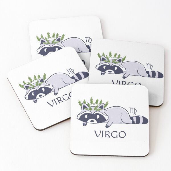 Item preview, Virgo Raccoon, Zodiac sign designed and sold by Iqrapixels.