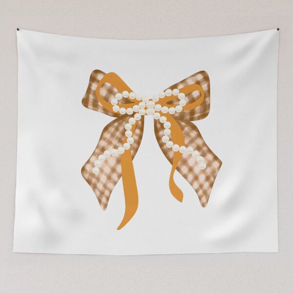 Item preview, Grandmillennial Pearl Ribbon Fall designed and sold by stephenflashart.