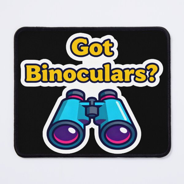 Item preview, Got Binoculars?Cute Cartoon Binoculars Sticker for Birdwatchers & Adventure Lovers designed and sold by NatureNookTees.