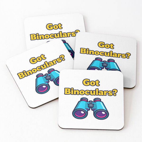 Item preview, Got Binoculars?Cute Cartoon Binoculars Sticker for Birdwatchers & Adventure Lovers designed and sold by NatureNookTees.