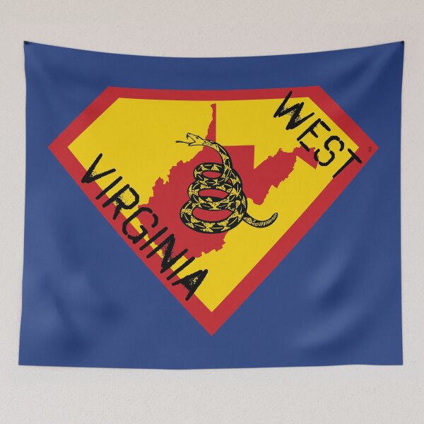 Item preview, WEST VIRGINIAN  SHIELD - Freedom Is The Superpower -  Gadsden Snake Flag - Dont Tread On Me SUPERHERO WEST VIRGINIA  spellout design designed and sold by pelagio.