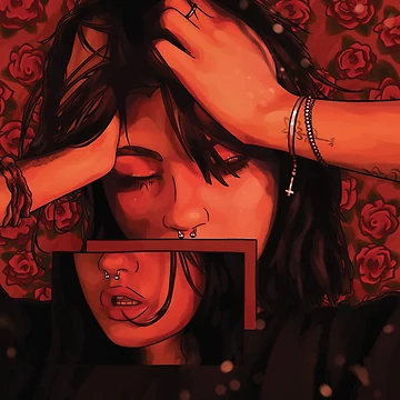 Artwork thumbnail, Red flowers by Syrow