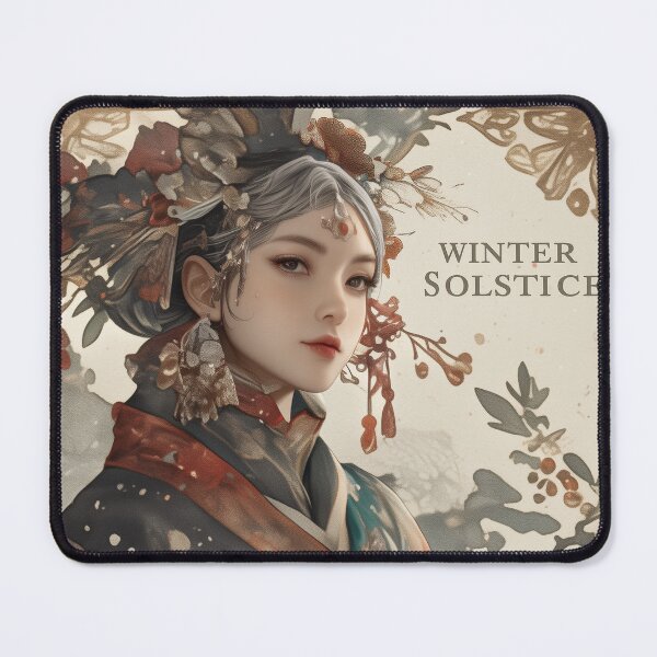 Item preview, Winter Solstice woman in kimono designed and sold by Lenycherry_art.
