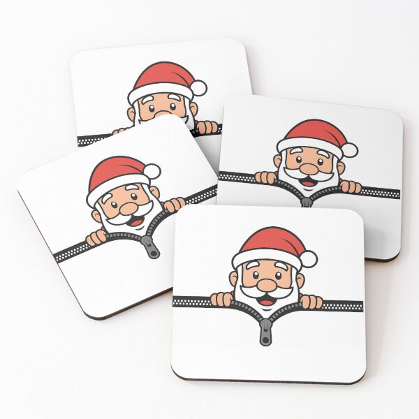 Item preview, Peeking Santa Claus Zipper Christmas Design designed and sold by loccotown168.
