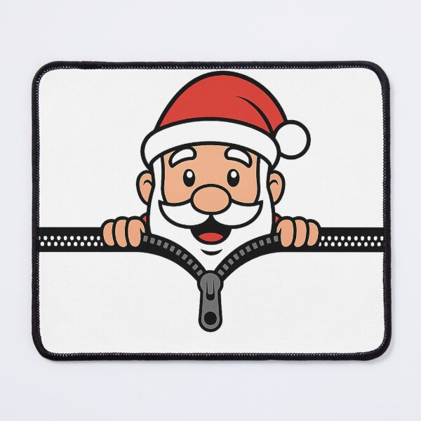 Item preview, Peeking Santa Claus Zipper Christmas Design designed and sold by loccotown168.