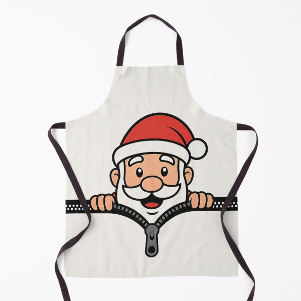 Item preview, Peeking Santa Claus Zipper Christmas Design designed and sold by loccotown168.