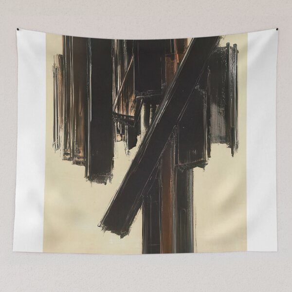 Item preview, Pierre Soulages - Artwork By Pierre Soulages designed and sold by Dahmadlo.