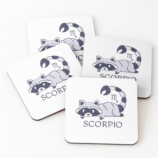 Item preview, Funny Scorpio Raccoon Lazy Zodiac designed and sold by Iqrapixels.