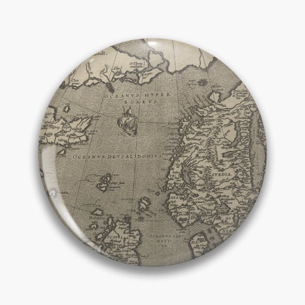 Item preview, Vintage map of Northern Europe designed and sold by AuroraSalmon.