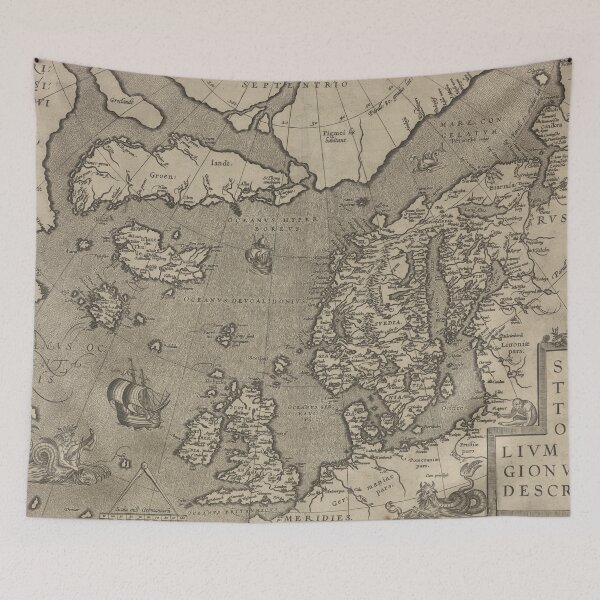 Item preview, Vintage map of Northern Europe designed and sold by AuroraSalmon.