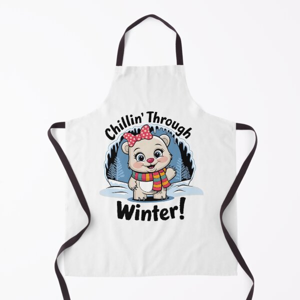 Item preview, Chillin Through Winter T-Shirt | Cute Polar Bear Cub in Scarf | Arctic Animal Holiday Gift designed and sold by al21ex.