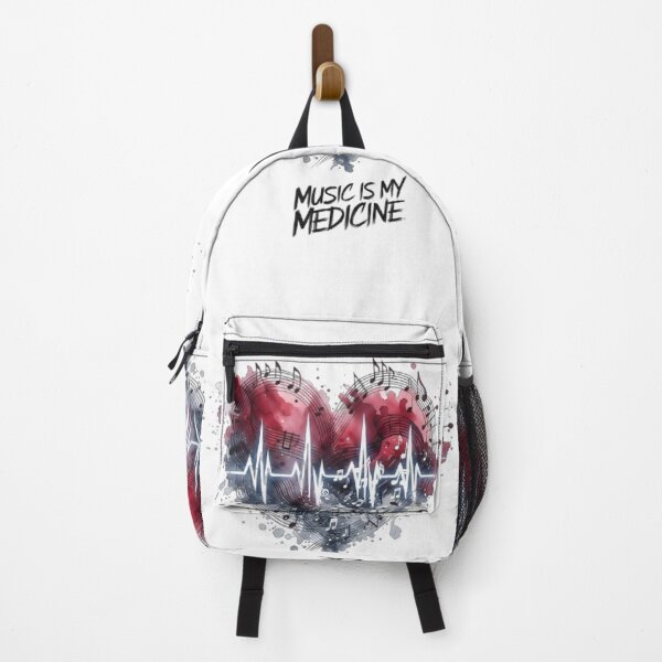 Item preview, Music Is My Medicine Watercolor Heart Art designed and sold by Evan-Tees.