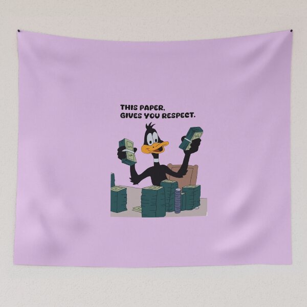 Item preview, Daffy Duck Money Cartoon – This Paper Gives You Respect designed and sold by designsoftinaa.