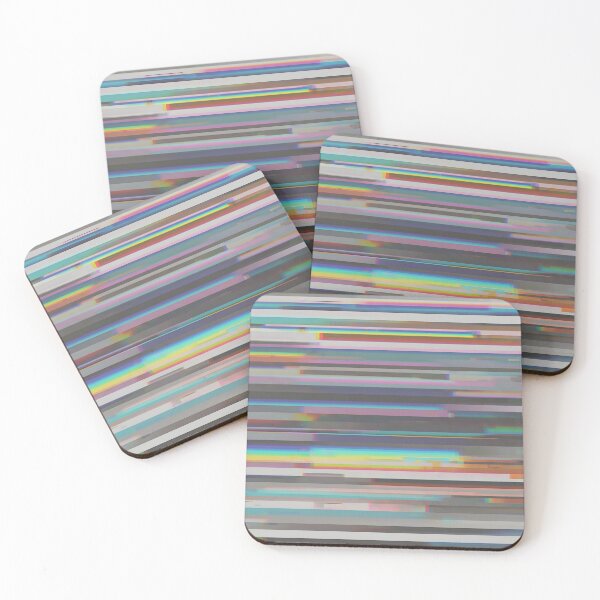 Item preview, Abstract glitch art | Chromatic digital art in minimalist horizontal lines designed and sold by Fespb.