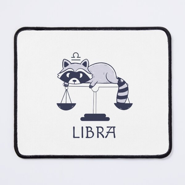 Item preview, Funny Libra Raccoon Lazy Zodiac, horoscope designed and sold by Iqrapixels.