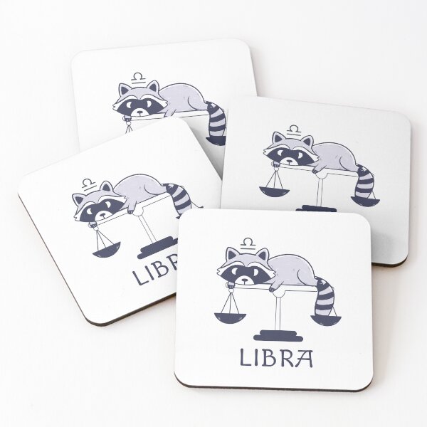 Item preview, Funny Libra Raccoon Lazy Zodiac, horoscope designed and sold by Iqrapixels.
