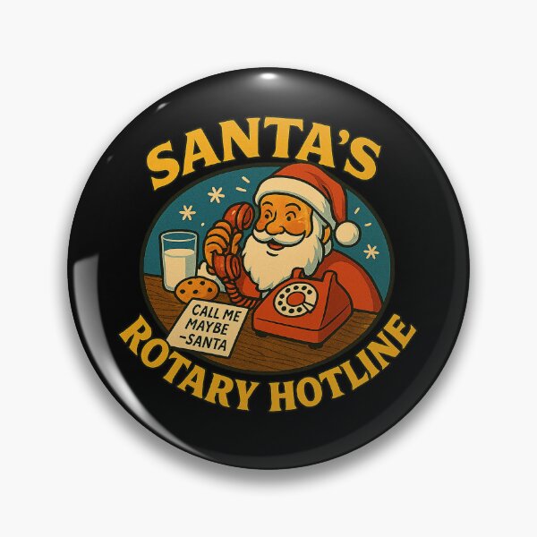 Item preview, Santa’s Rotary Hotline – Vintage Christmas Phone Humor Design designed and sold by AddictiveDesign.