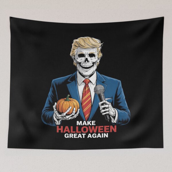 Item preview, Make Halloween Great Again Trump Skeleton designed and sold by RuthGAArt.