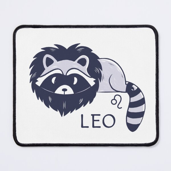 Item preview, Funny Leo Raccoon daily horoscope, zodiac designed and sold by Iqrapixels.
