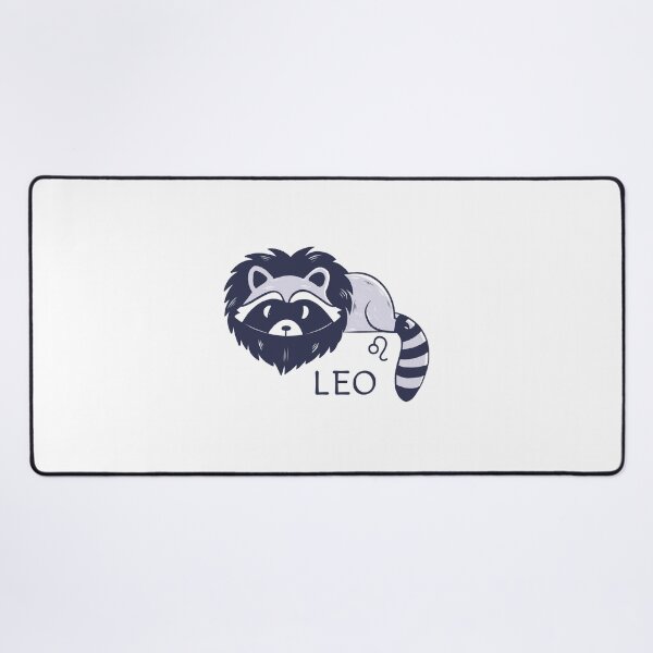 Item preview, Funny Leo Raccoon daily horoscope, zodiac designed and sold by Iqrapixels.