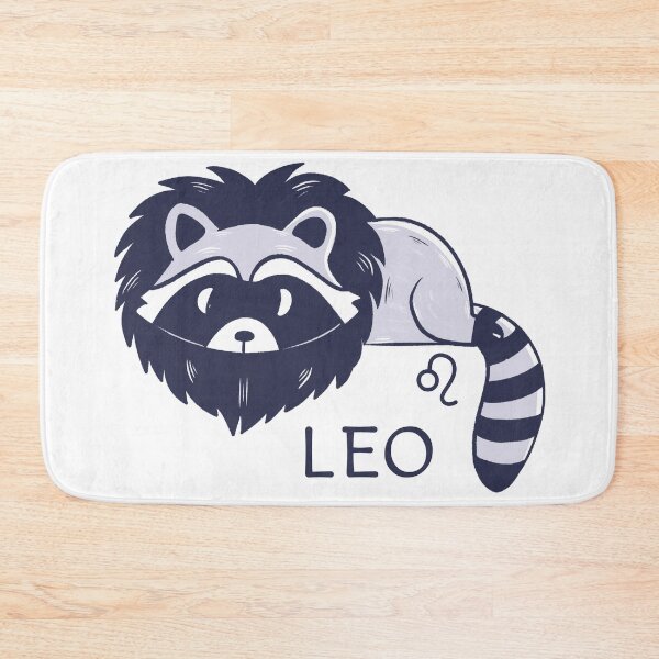 Item preview, Funny Leo Raccoon daily horoscope, zodiac designed and sold by Iqrapixels.