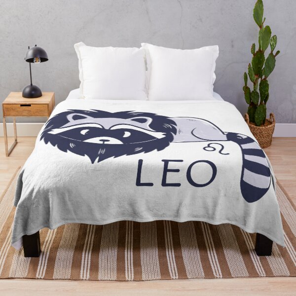 Item preview, Funny Leo Raccoon daily horoscope, zodiac designed and sold by Iqrapixels.