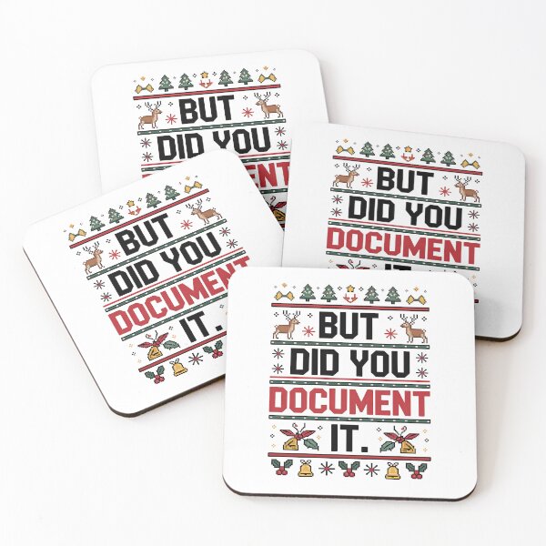 Item preview, But Did You Document It Funny HR Christmas Office Ugly designed and sold by BakeryDozen.