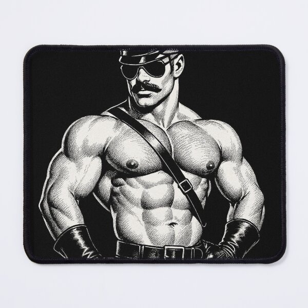 Item preview, Retro Gay Leather Uniform Daddy Tom of Finland Tribute Berlin German Pride Graphic Design designed and sold by ItsAKinkThing.