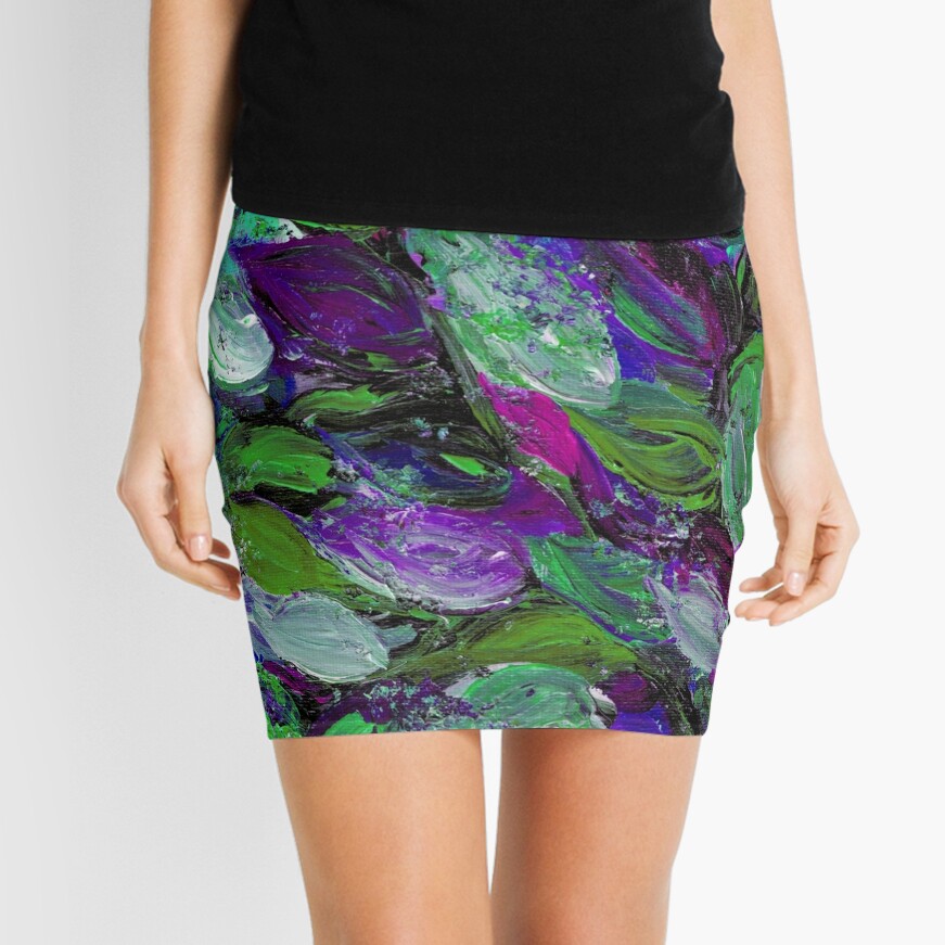 purple elegant skirt