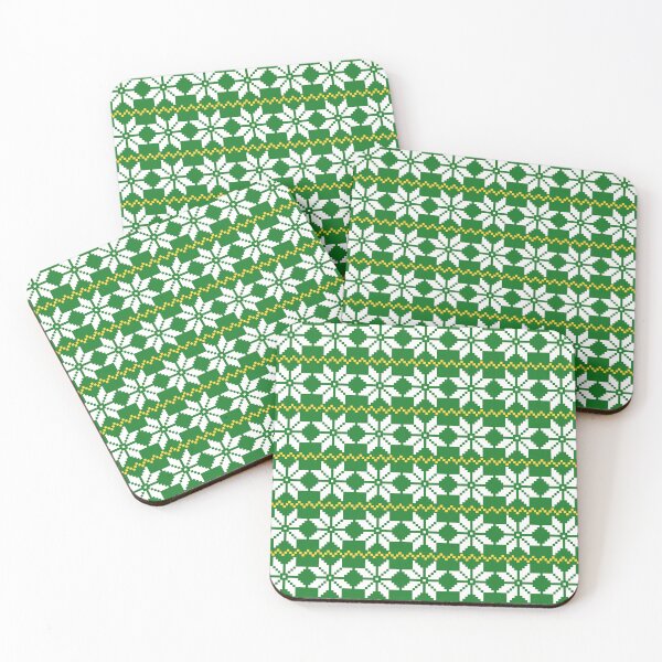 Item preview, Flor de Pascua de hoja perenne de Fair Isle designed and sold by LMHDesigns.