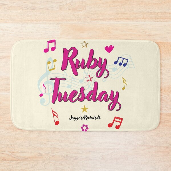 Item preview, Ruby Tuesday Popular Song Title designed and sold by CharlottePlaceArt.