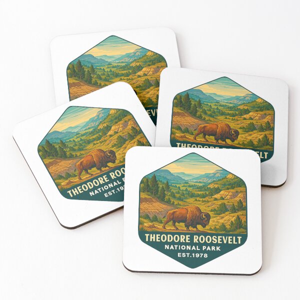 Item preview, Pegatina del Parque Nacional Theodore Roosevelt designed and sold by Ismeal Von.
