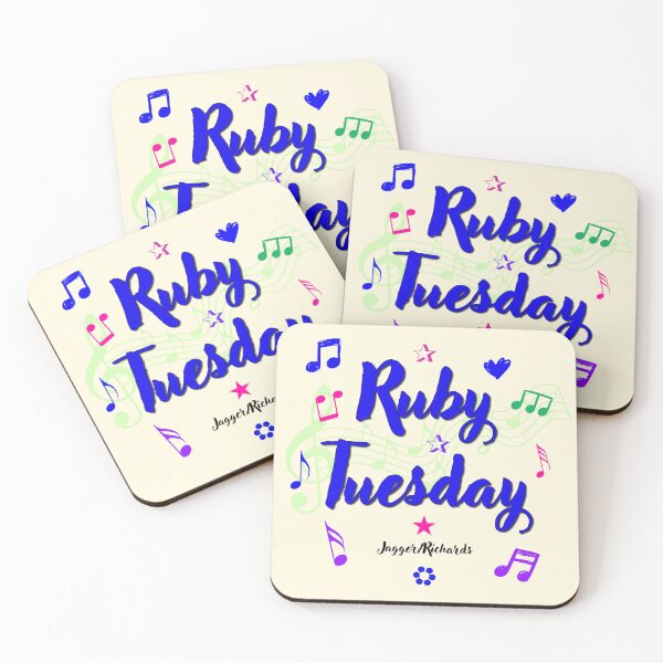 Item preview, Ruby Tuesday Popular Song Title designed and sold by CharlottePlaceArt.