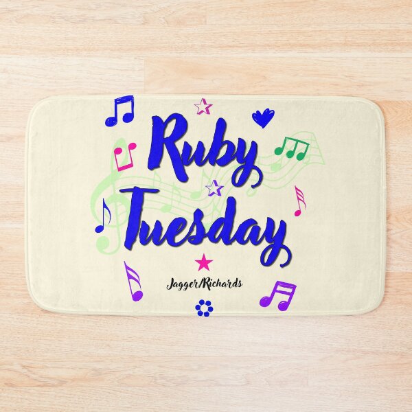Item preview, Ruby Tuesday Popular Song Title designed and sold by CharlottePlaceArt.
