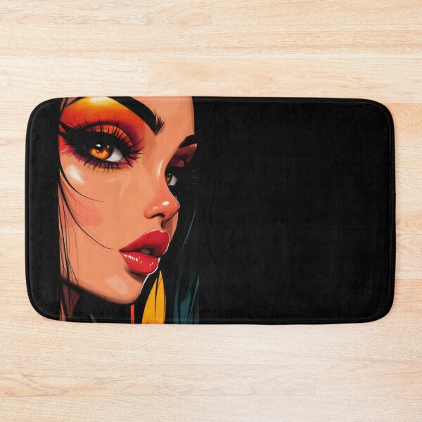 Item preview, Sunkissed Glam: Fiery Eyes, Bold Lips, Neon designed and sold by trixxcreative.
