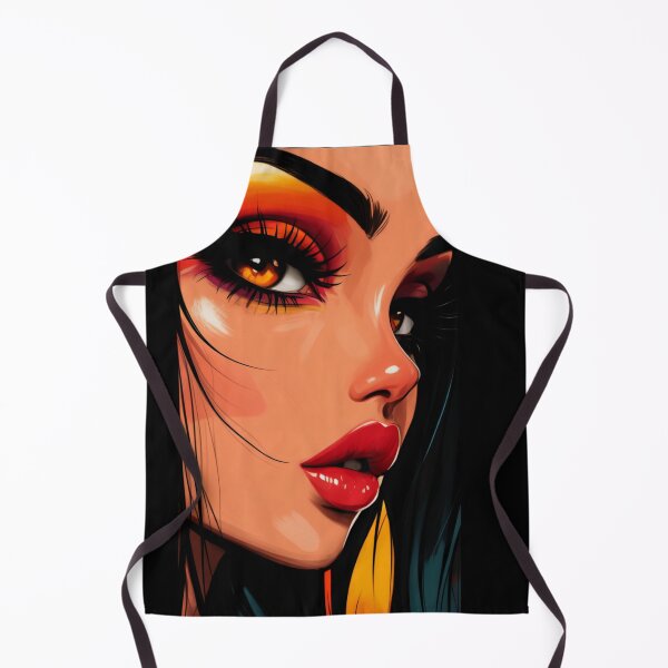 Item preview, Sunkissed Glam: Fiery Eyes, Bold Lips, Neon designed and sold by trixxcreative.