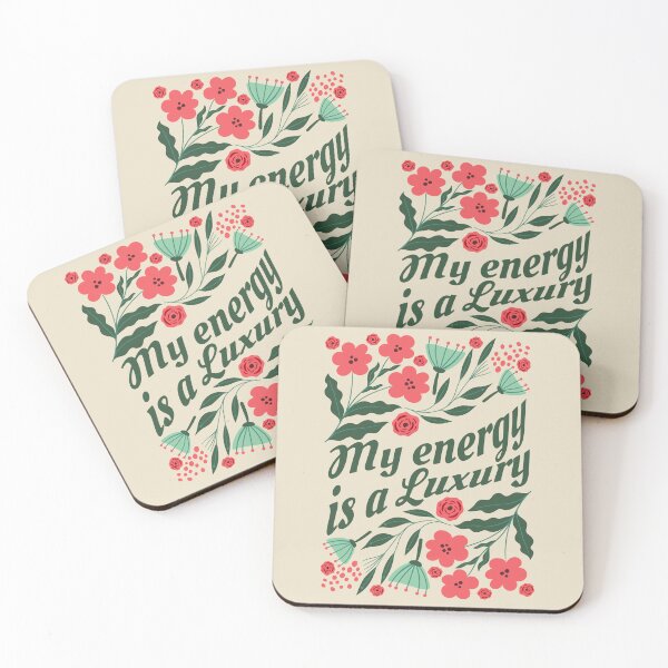 Item preview, My Energy Is A Luxury Floral Quote designed and sold by dudelinart.