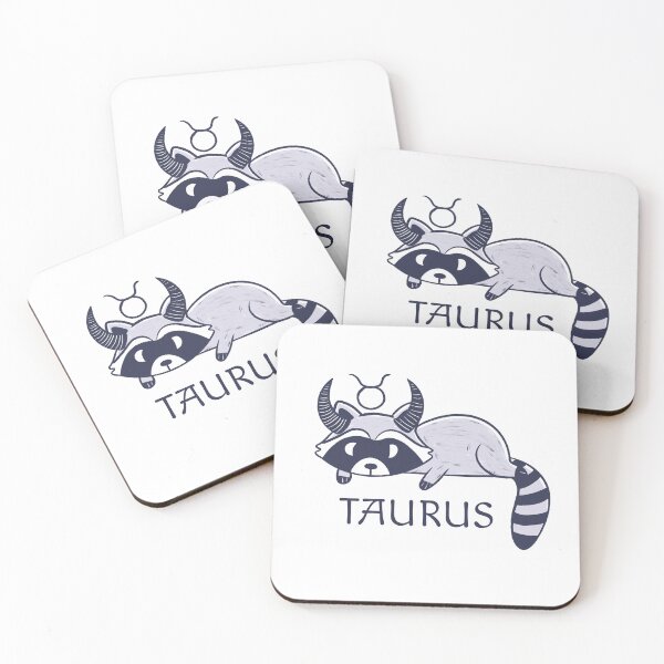 Item preview, Taurus Raccoon  Zodiac  designed and sold by Iqrapixels.