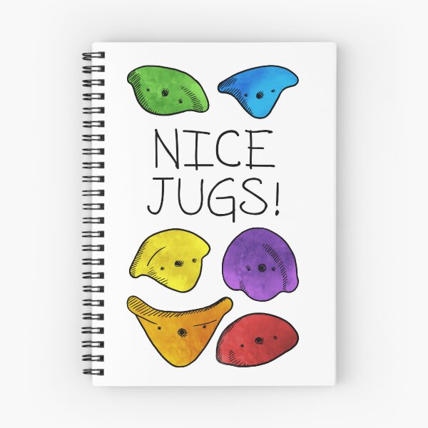 Item preview, Nice Jugs! Climbing Pun - Watercolour designed and sold by Tom Napper Design.